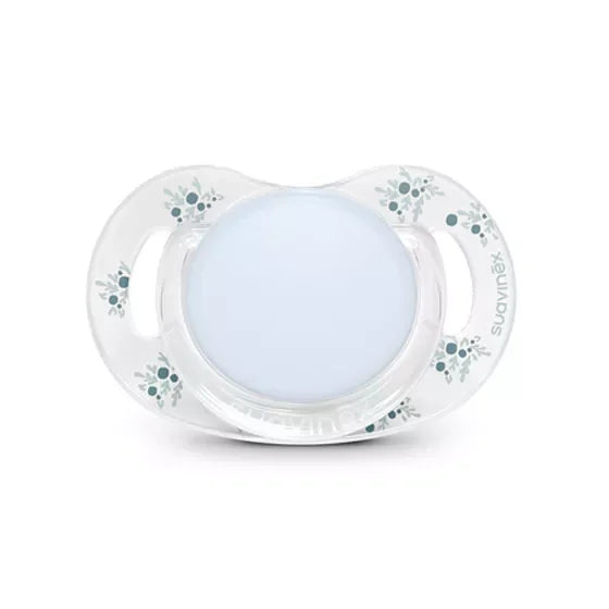 Suavinex - Selection Poetry - Biberon qetësues fiziologjik transparent 0–6m