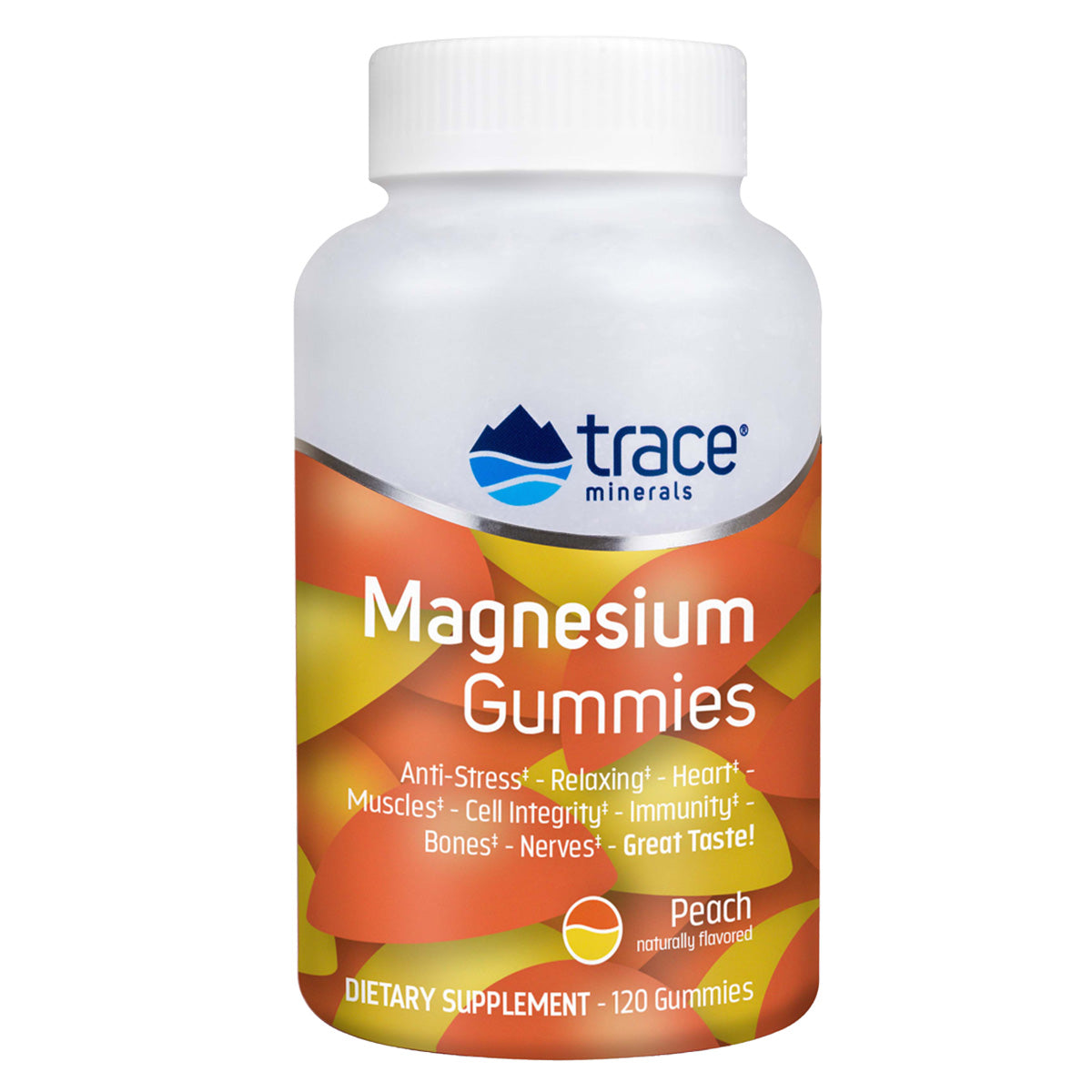 Trace Minerals - Magnesium Gummies Peach 120 Gummies - GOLDFARMACI