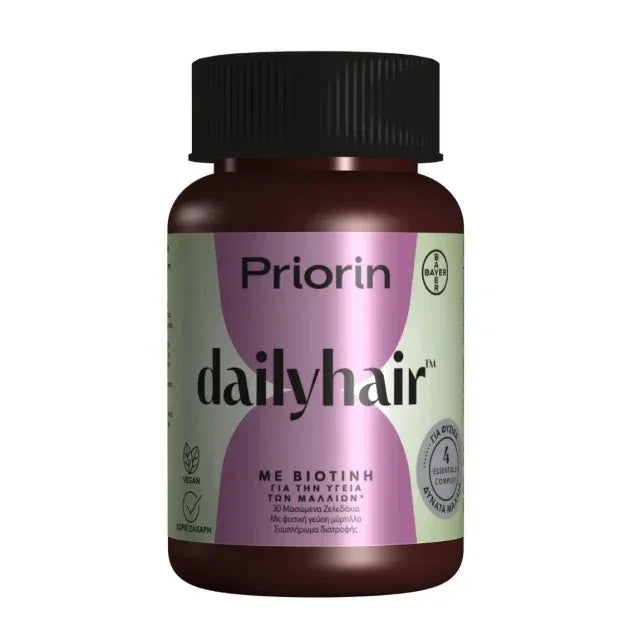 Priorin Daily Hair Gummies with Biotin for Healthy Hair & Skin