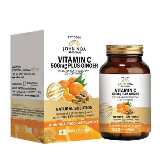 John Noa – Vitamin C 500mg Plus Ginger, 30 Capsules