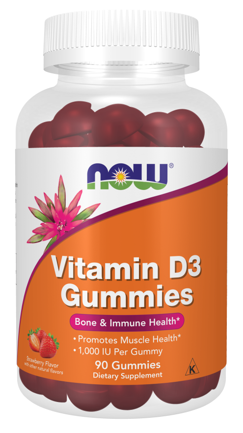 NOW Vitamin D3 1000 IU - 90 Gummies