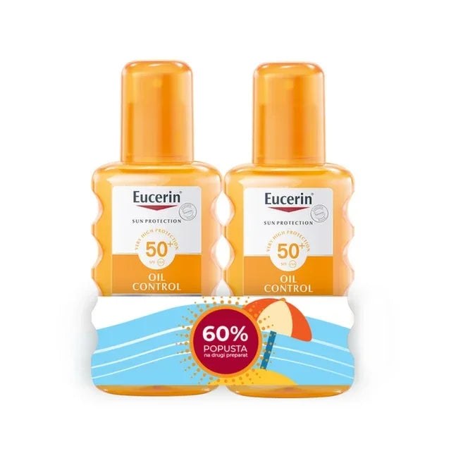 Eucerin - Sun Protection Oil Control Dry Touch Spray SPF 50+ Bipack (1+1)