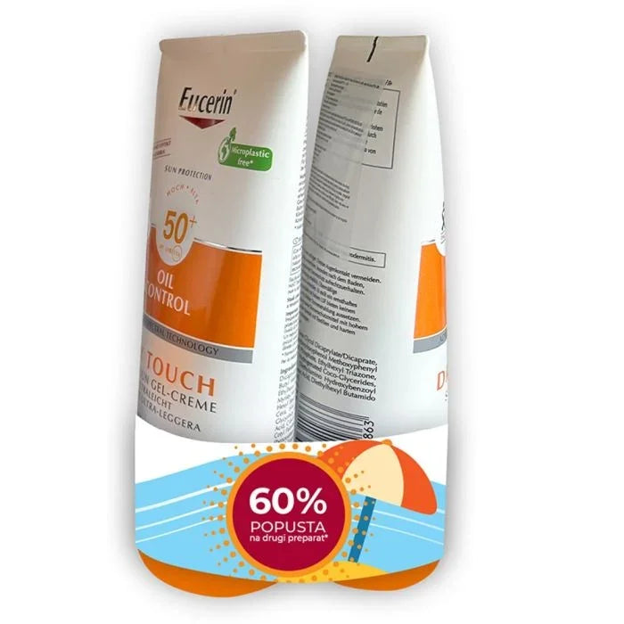 Eucerin Sun Protection Oil Control Dry Touch Gel-Cream Spf50+ Bipack (1+1)