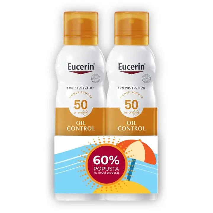 Eucerin - Sun Oil Control Dry Touch Sun Spray SPF50+ Bipack (1+1)