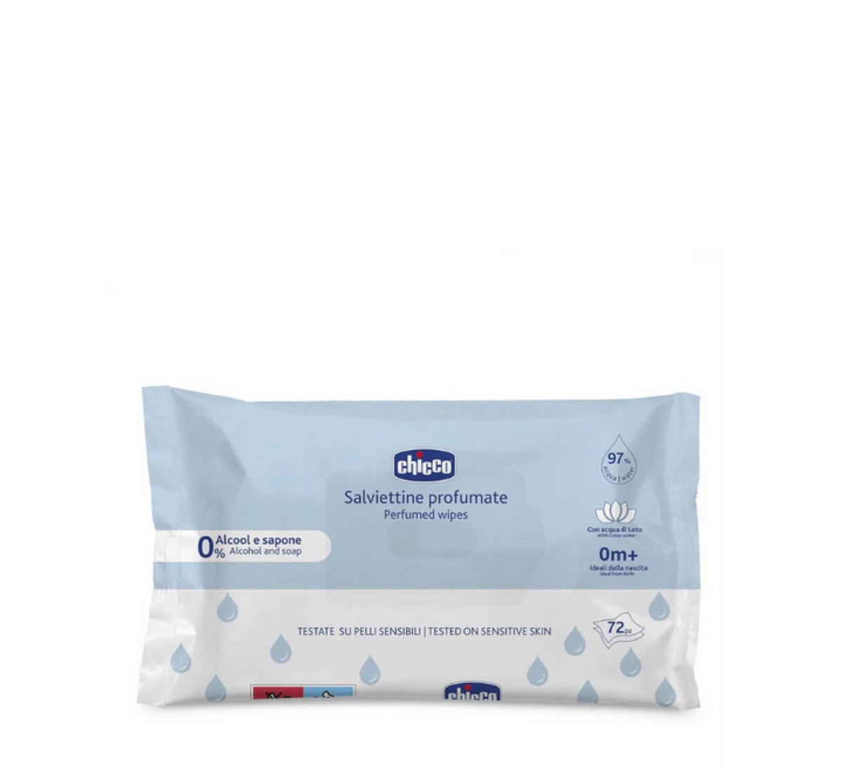 Chicco Perfumed Cleansing Wipes 0m+ 72 pcs