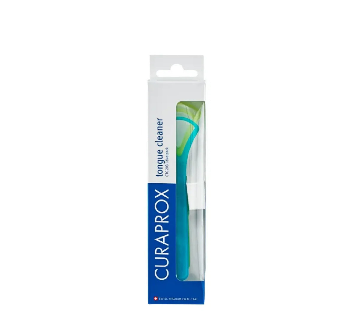 Pastruesi i gjuhës Curaprox CTC 203 Duo Pack, blu