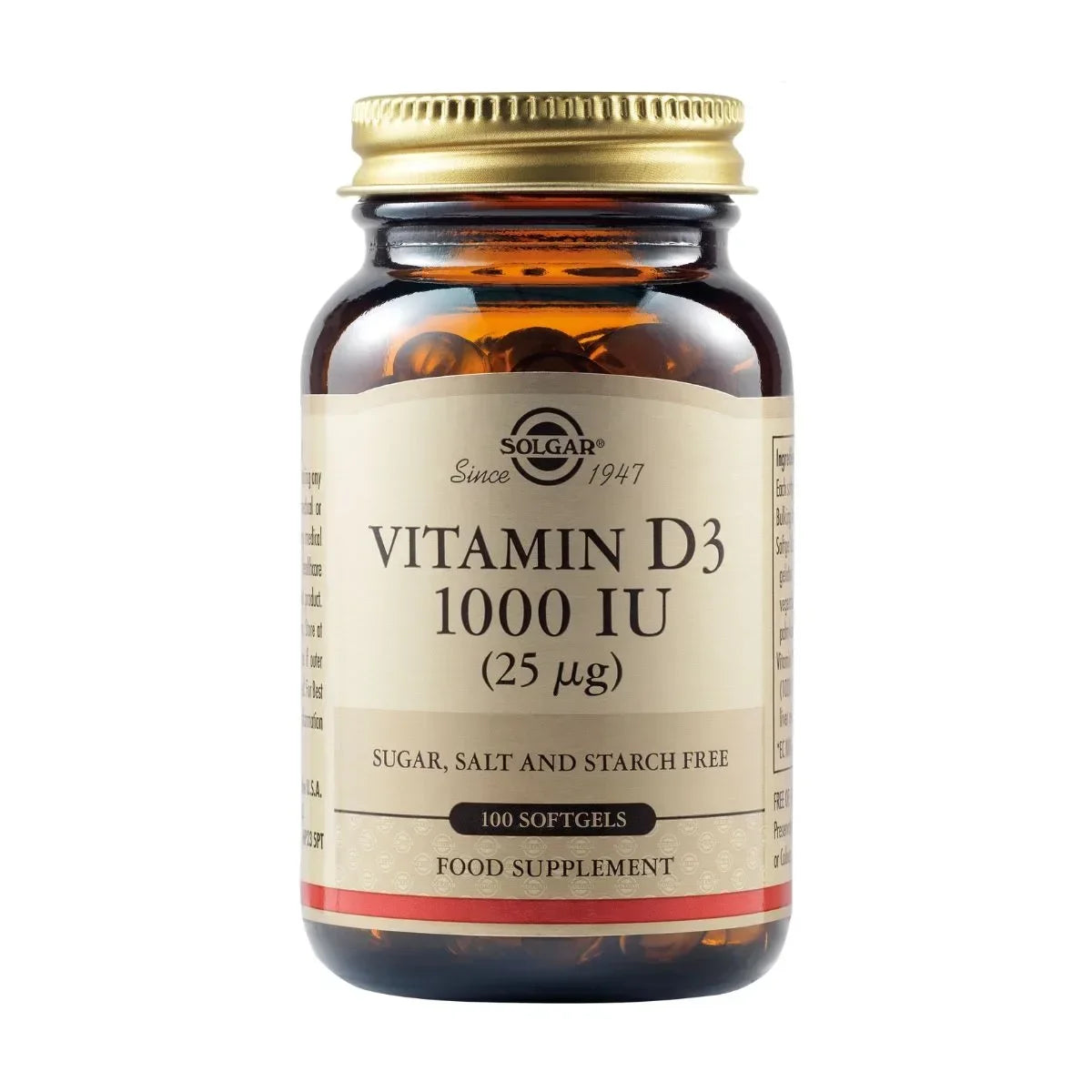 Solgar - Vitamin D3 1000 IU (25μg)