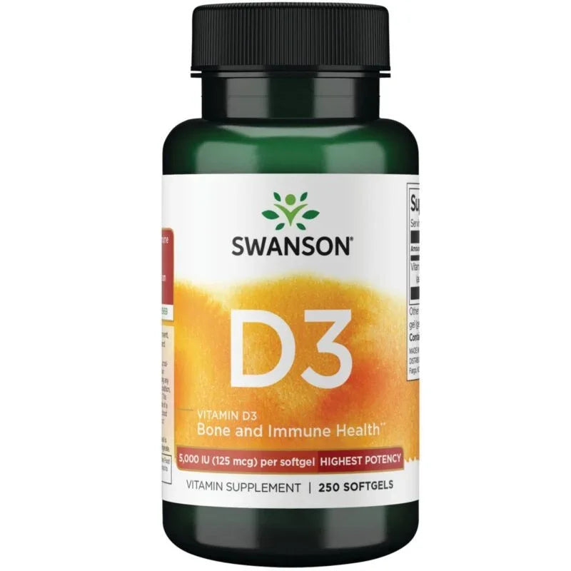 Swanson - Vitamin D3 Highest Potency 5000 IU