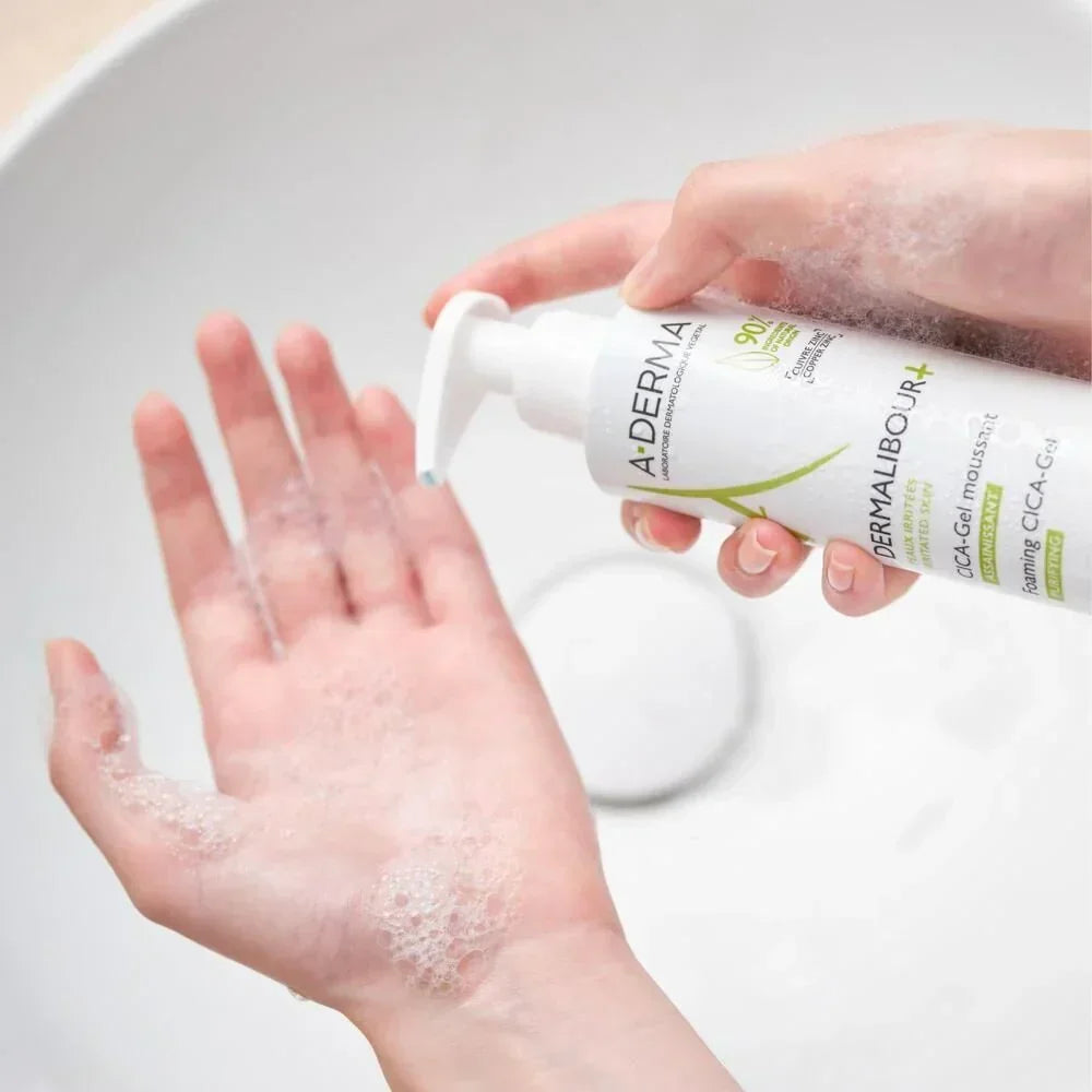 A-Derma - Dermalibour+ CICA-Sanitizing Foaming Gel - GOLDFARMACI