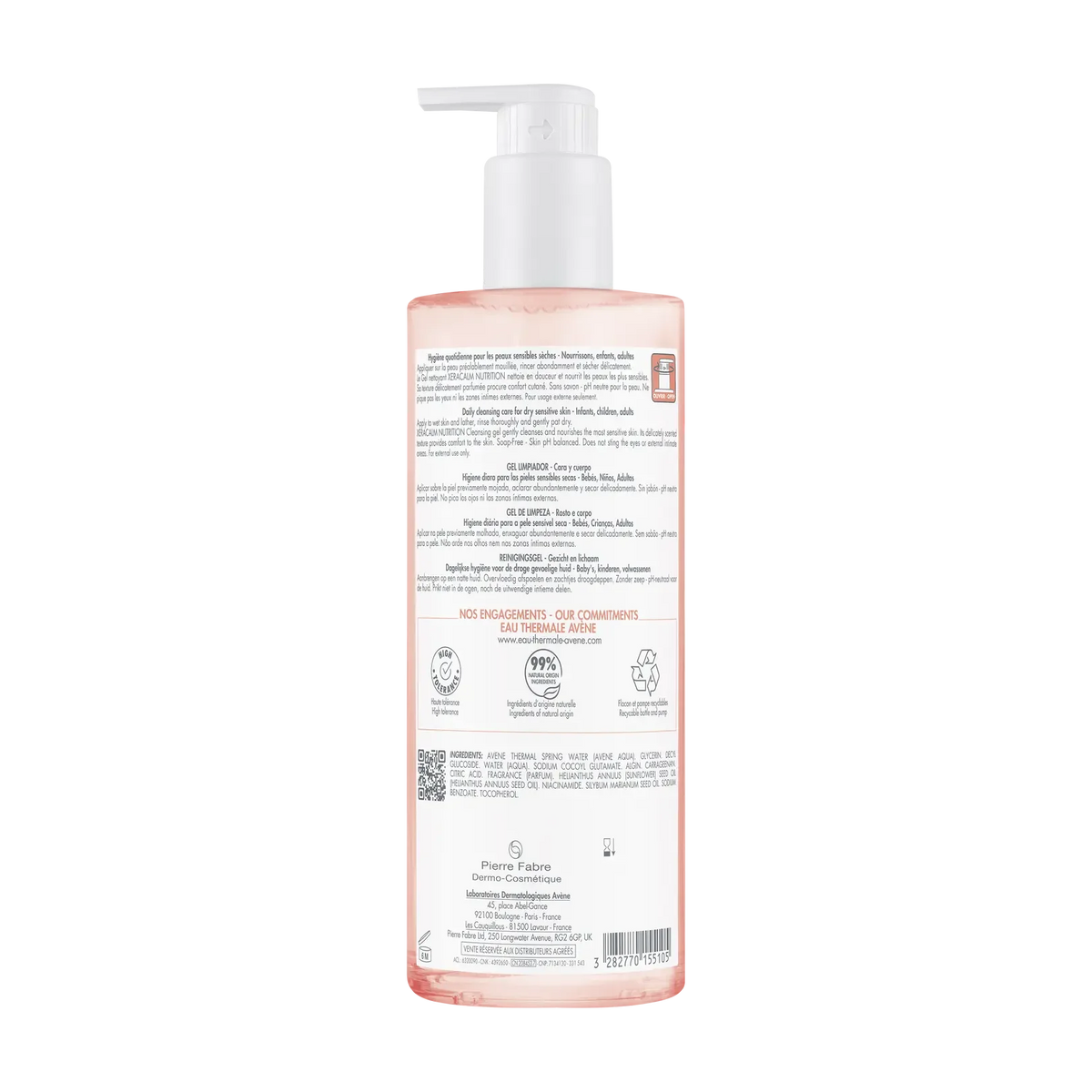 Avène - XeraCalm Nutrition Cleansing Gel 500 ml