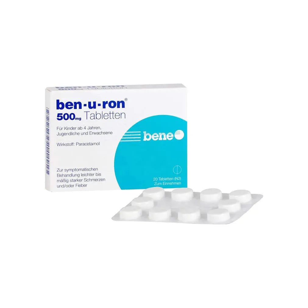 Bene Arzneimittel - Ben-u-ron 500mg (Paracetamol) - GOLDFARMACI
