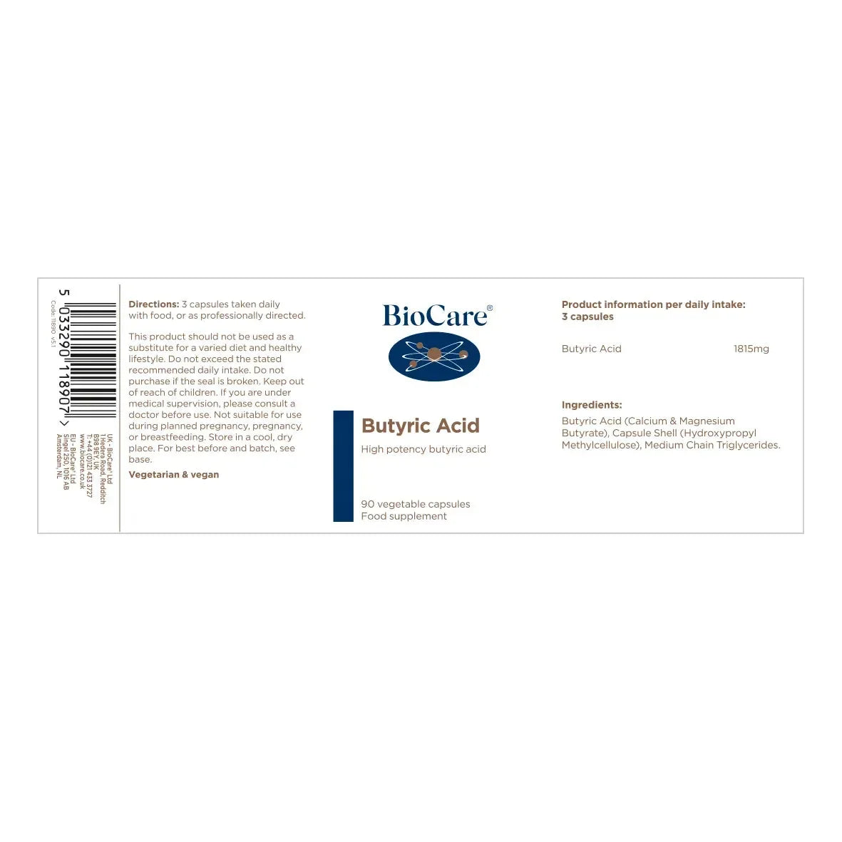 BioCare - Butyric Acid - GOLDFARMACI