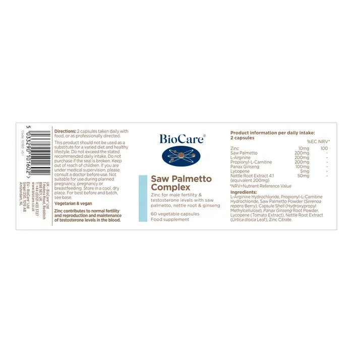 BioCare - Saw Palmetto Complex - GOLDFARMACI