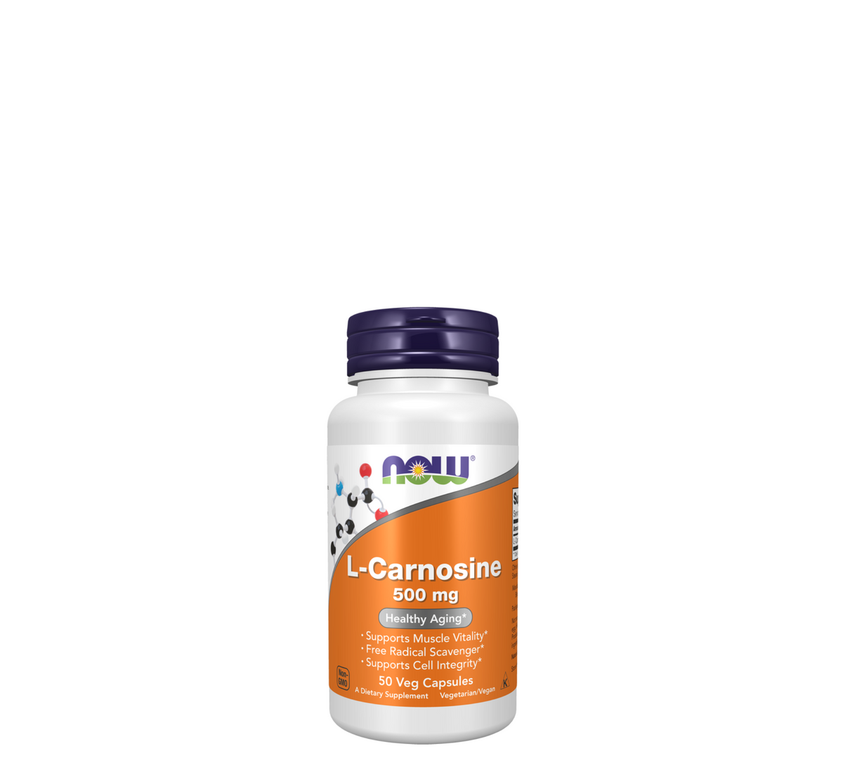 NOW L-Carnosine 500 mg – 50 Veg Capsules