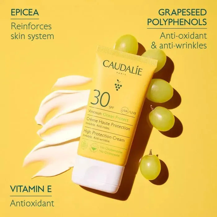 Caudalie - Vinosun Protect High Protection Cream SPF30 - GOLDFARMACI
