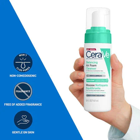 CeraVe - Balancing Air Foam Cleanser - GOLDFARMACI
