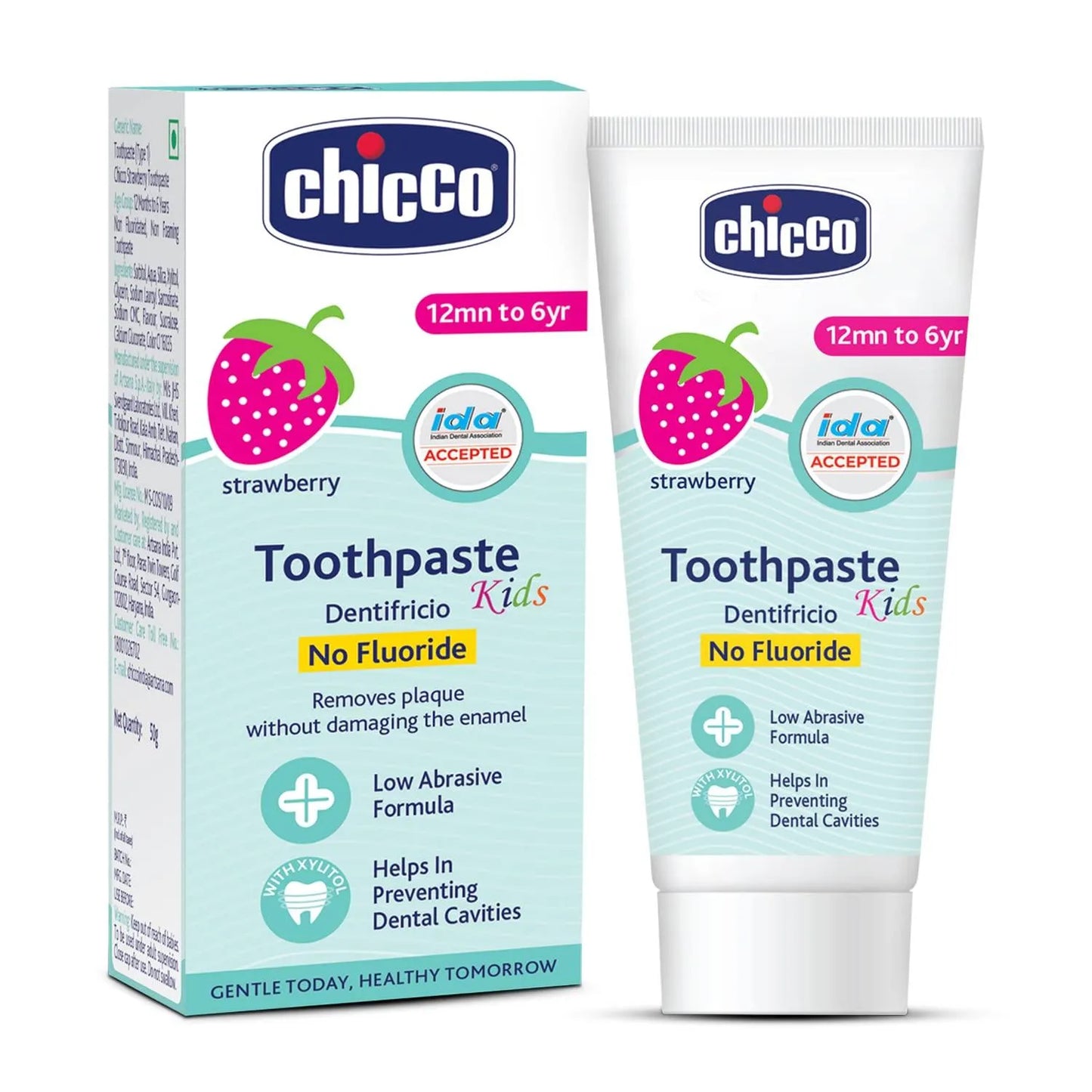 Chicco - Strawberry Toothpaste 1-5 Years - GOLDFARMACI