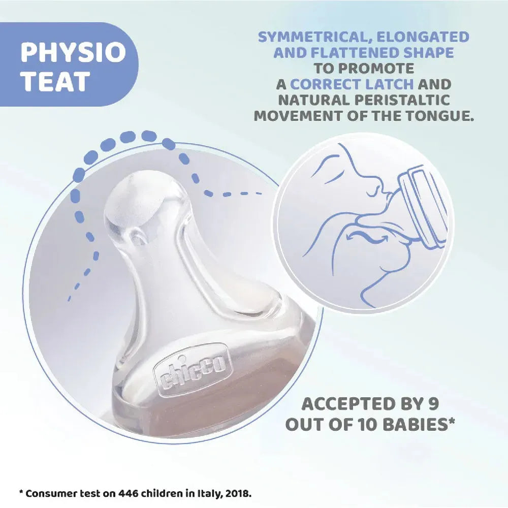 Chicco - Well Being PP Glass Feeding Bottle - GOLDFARMACI