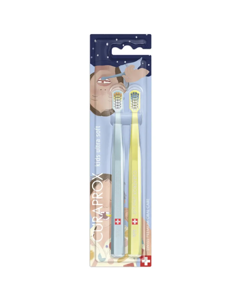 Curaprox Kids Ultra Soft 5500 DUO 32 Teeth Edition 2026 - 2 pcs - GoldFarmaci