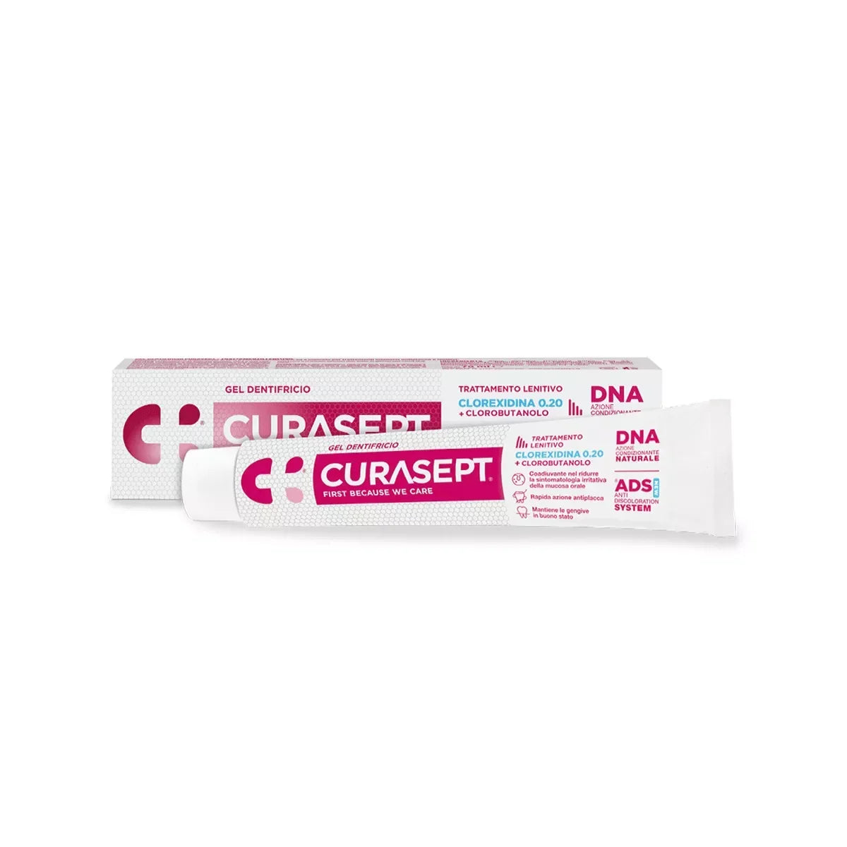 Curasept - Gel Toothpaste (Chlorhexidine 0.2% + Clorobutanol) - GOLDFARMACI
