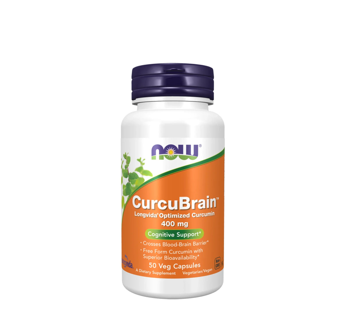 NOW CurcuBrain™ 400 mg – 50 Veg Capsules