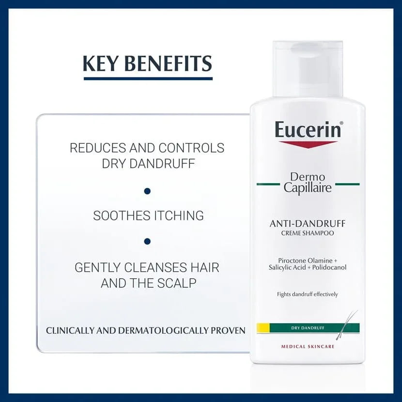 Eucerin - DermoCapillaire Anti-Dandruff Creme Shampoo (Dry Hair) 250 ml