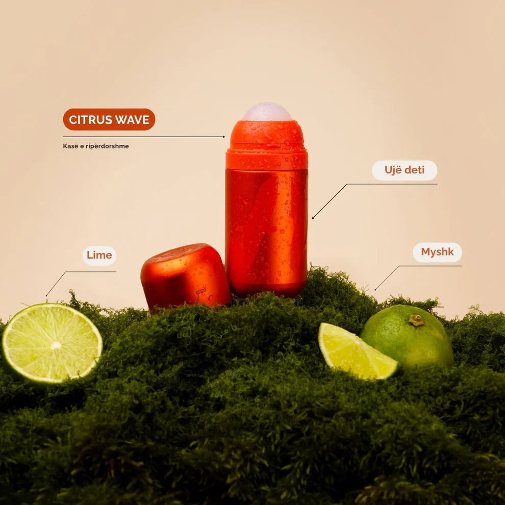 Fler - Refillable Roll-On Deodorant Starter Set – Citrus Wave