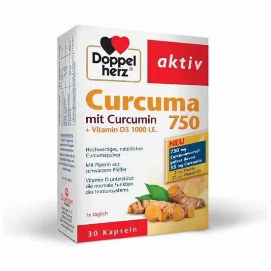 DoppelHerz - Active Turmeric 750, 30 capsules - GOLDFARMACI