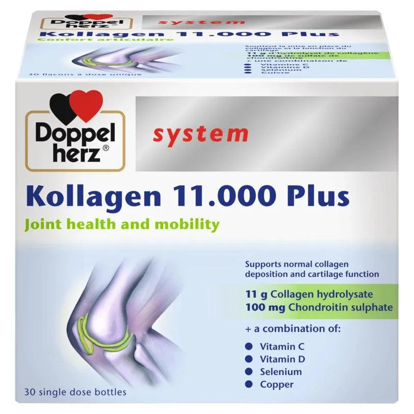 DoppelHerz - Kollagen 11.000 Plus , 30 Bottles - GOLDFARMACI