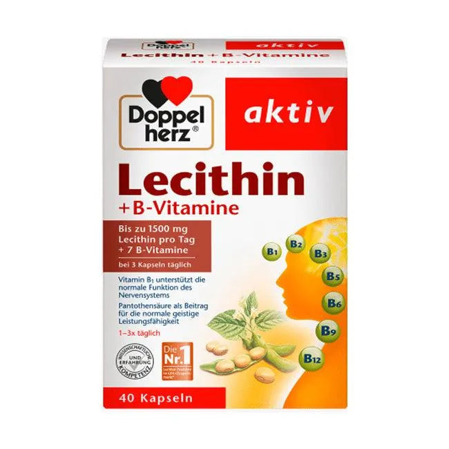 DoppelHerz - Lecithin & B vitamins 40 cap - GOLDFARMACI