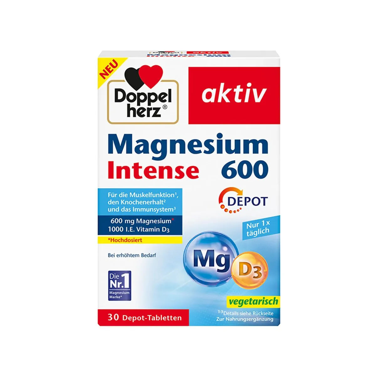 DoppelHerz - Magnesium 600 Intense
