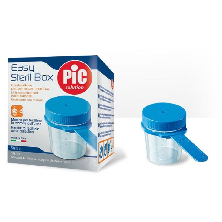 PIC Easy Steril Box Urine Container with Handle 100 ml