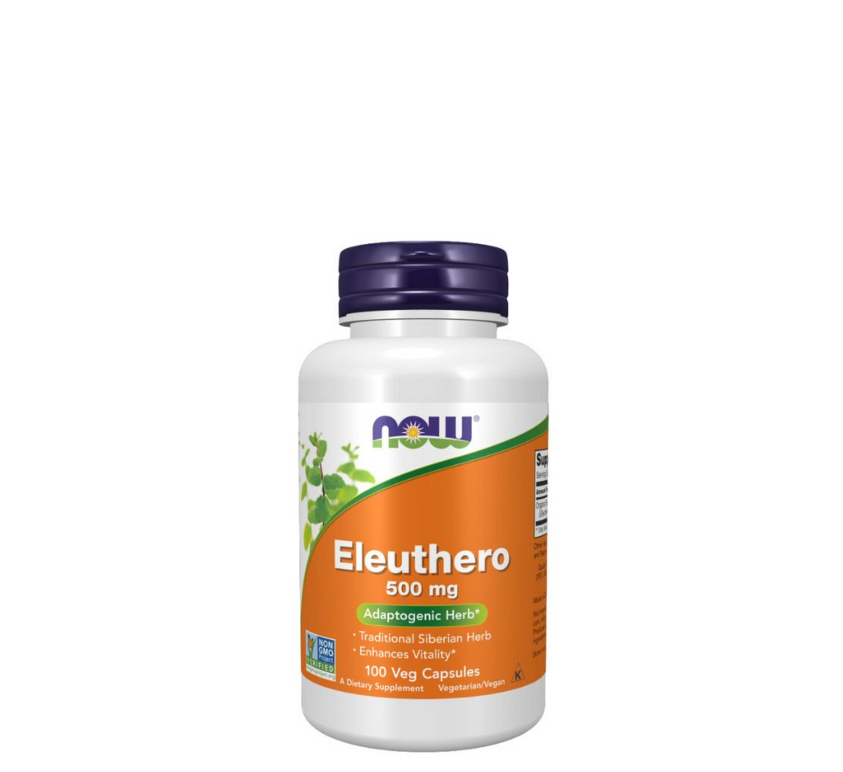 NOW Eleuthero 500 mg – 100 Veg Capsules