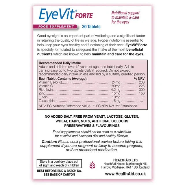 Health Aid - EyeVit Forte - GOLDFARMACI