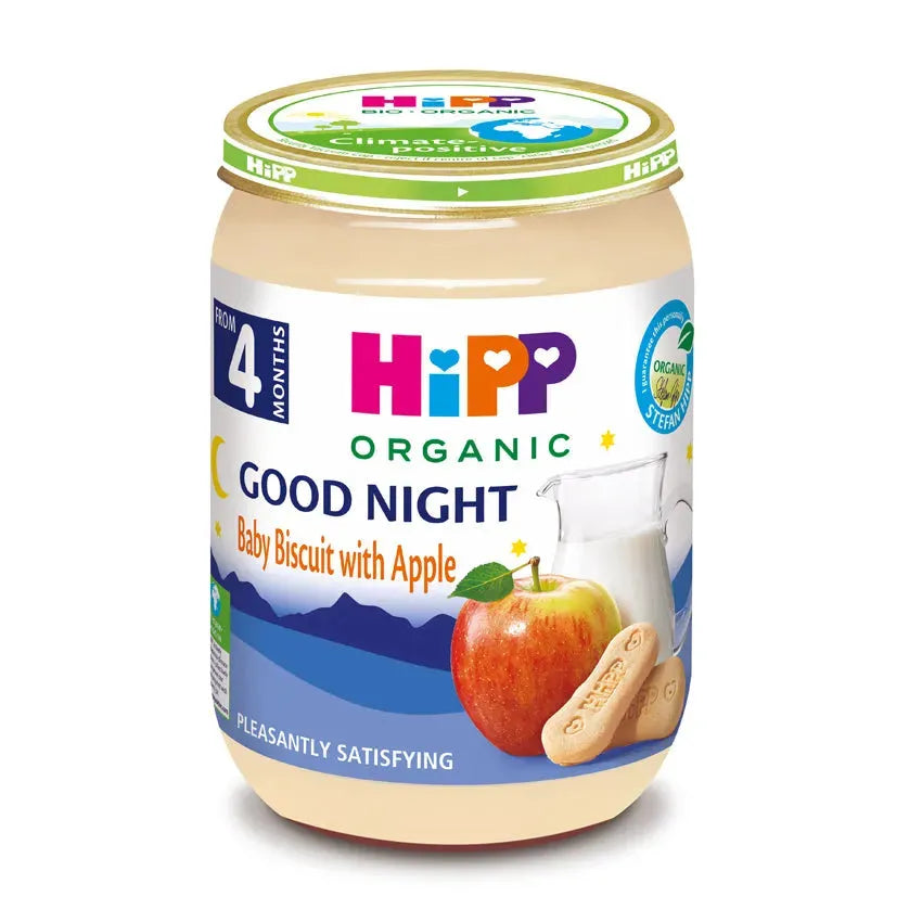 Hipp - Good Night Milk Pap Baby biscuit with Apple - GOLDFARMACI
