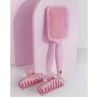 Brushworks - Paddle Brush & Claw Clips Set