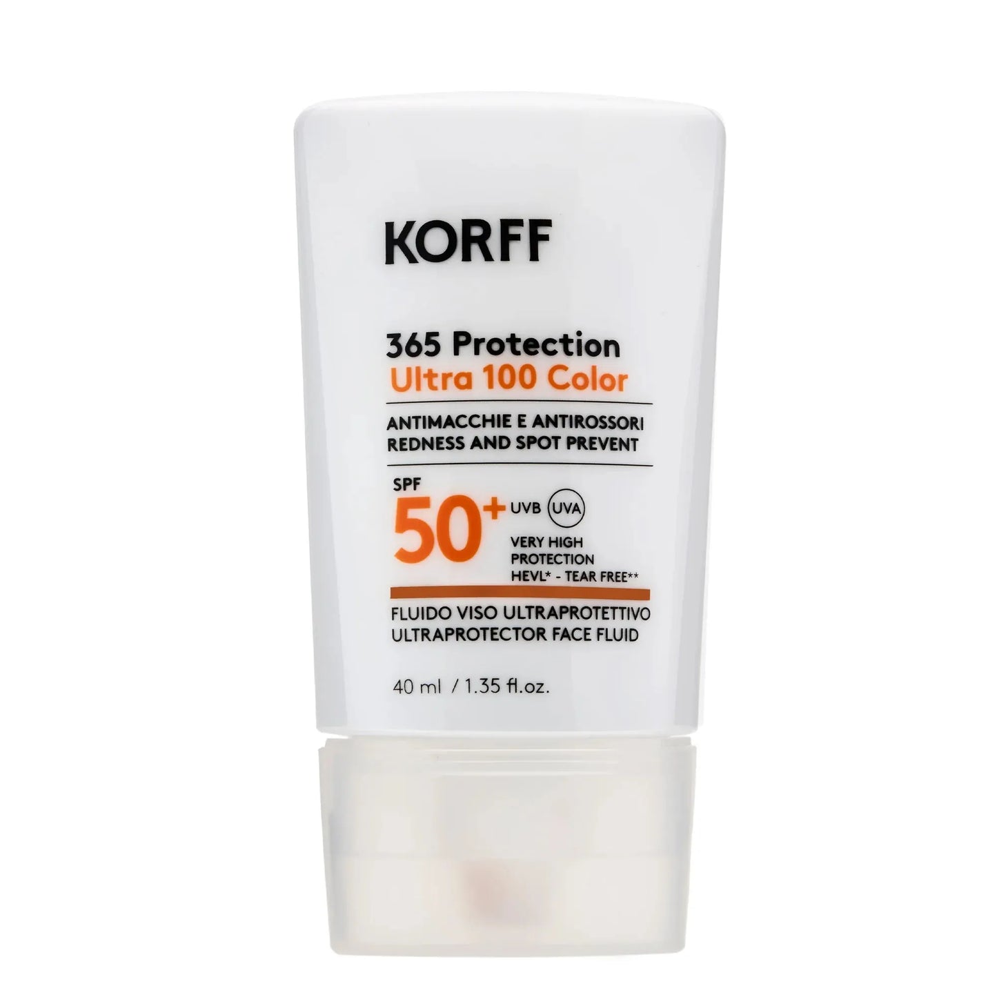Korff - 365 Protection Ultra 100 Color Ultraprotector Face Fluid SPF50+ - GOLDFARMACI