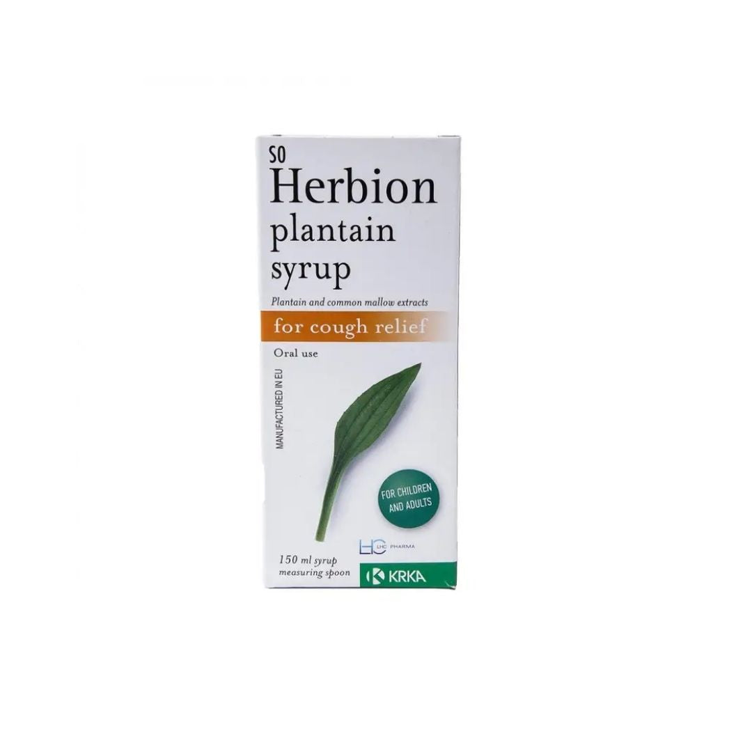KRKA - Herbion Plantain Syrup – 150 ml