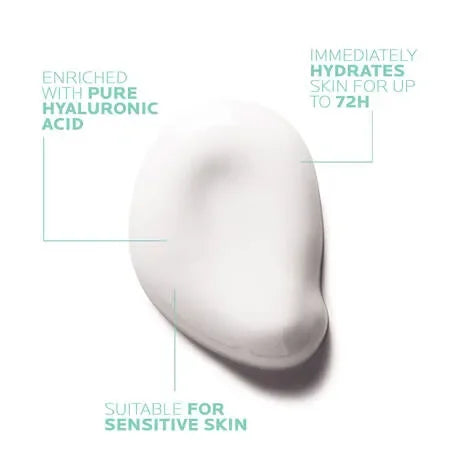 Close-up of La Roche-Posay Hydraphase UV Riche SPF25 cream with benefits for sensitive skin.