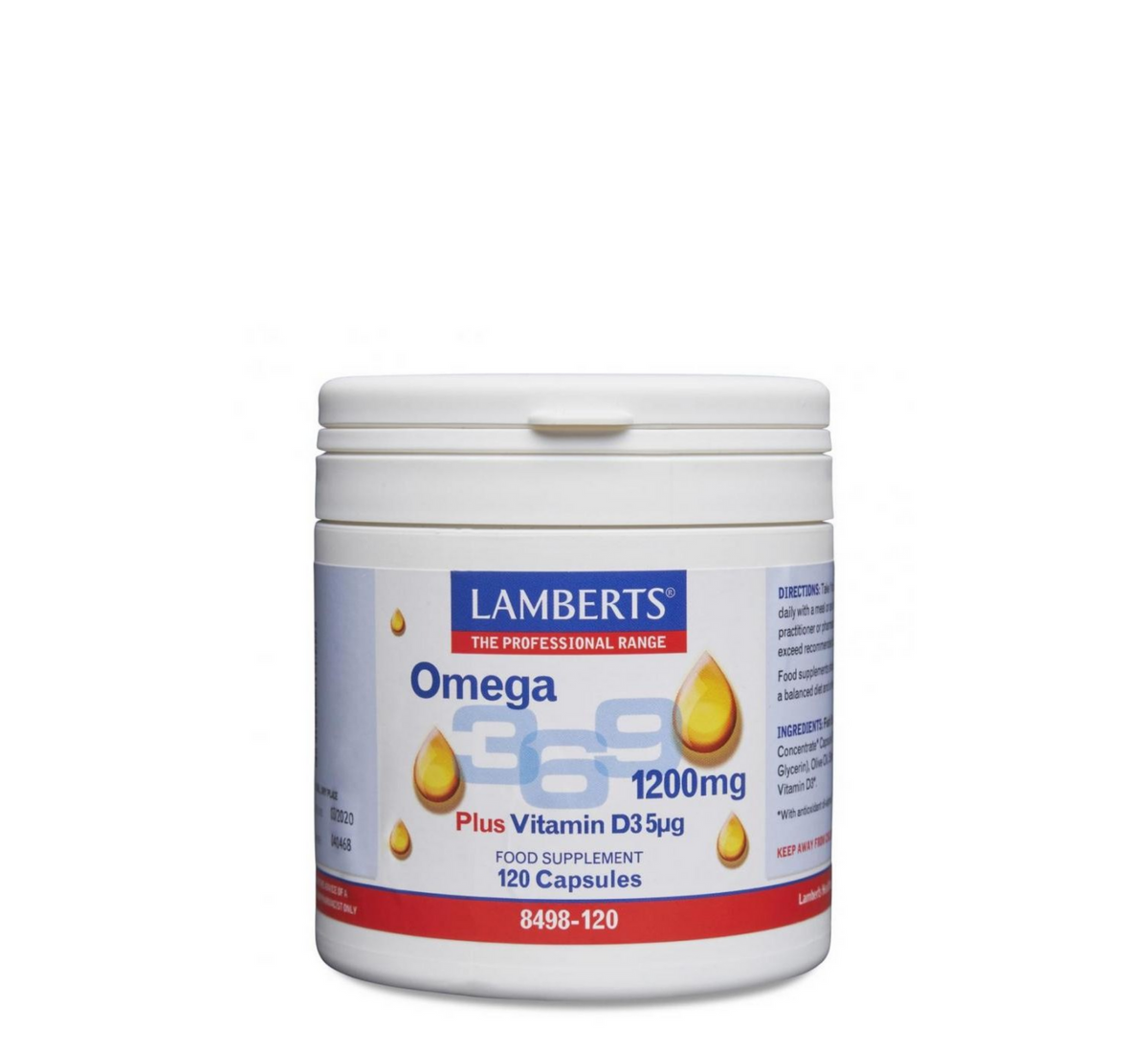 Lamberts Omega 3-6-9 1200 mg, 120 capsules