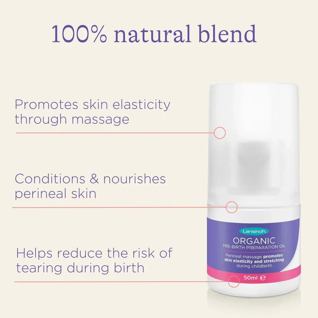 Lansinoh - Organic Pre-Birth Preparation Oil - GOLDFARMACI