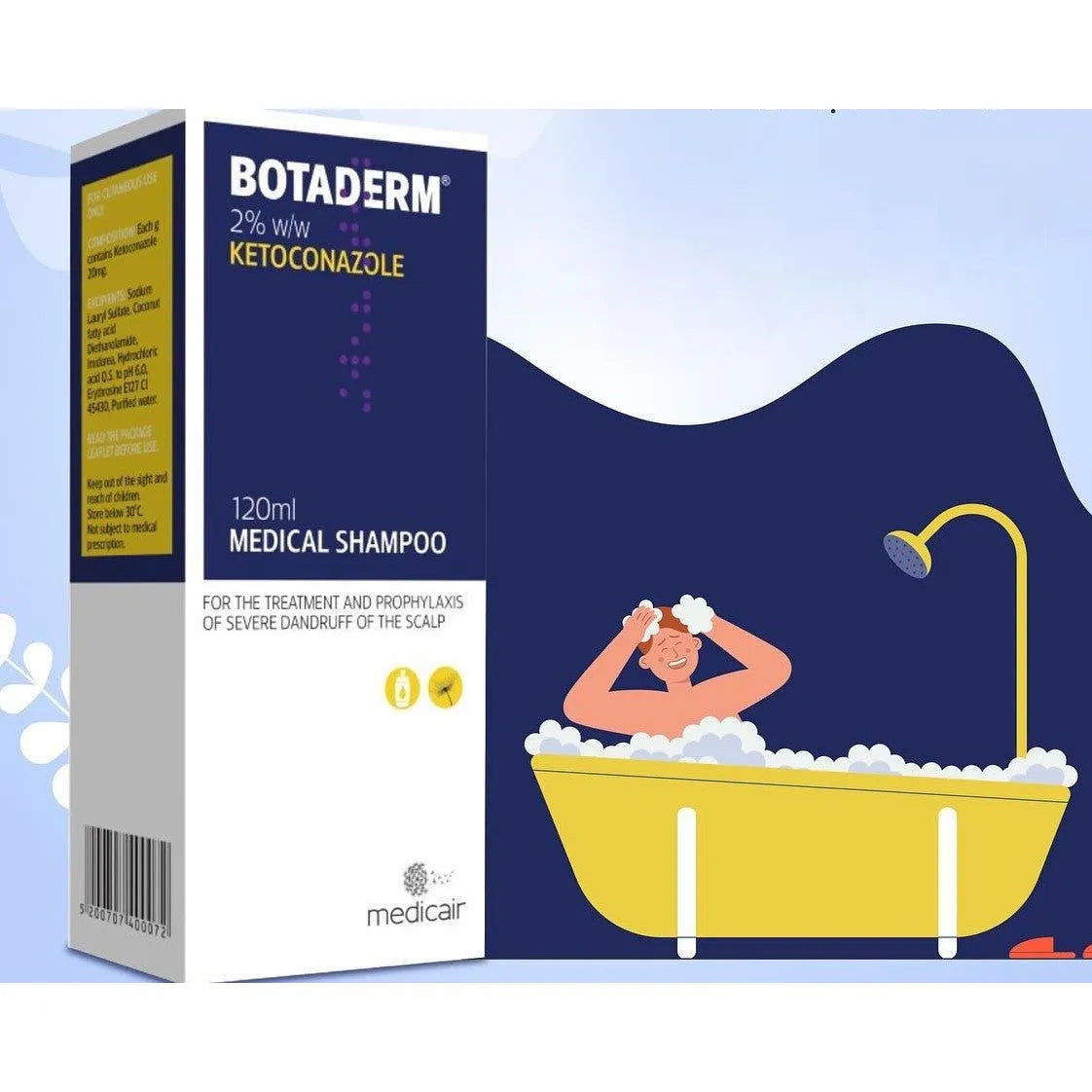 Medicar - Botaderm Shampoo 2% - GOLDFARMACI