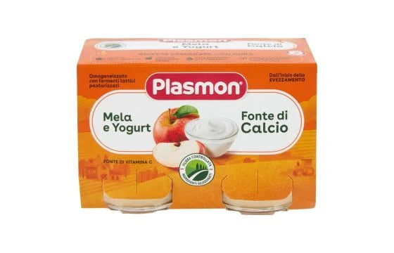 Plasmon – Mela e Yogurt (Apple & Yogurt) Homogenized Baby Food
