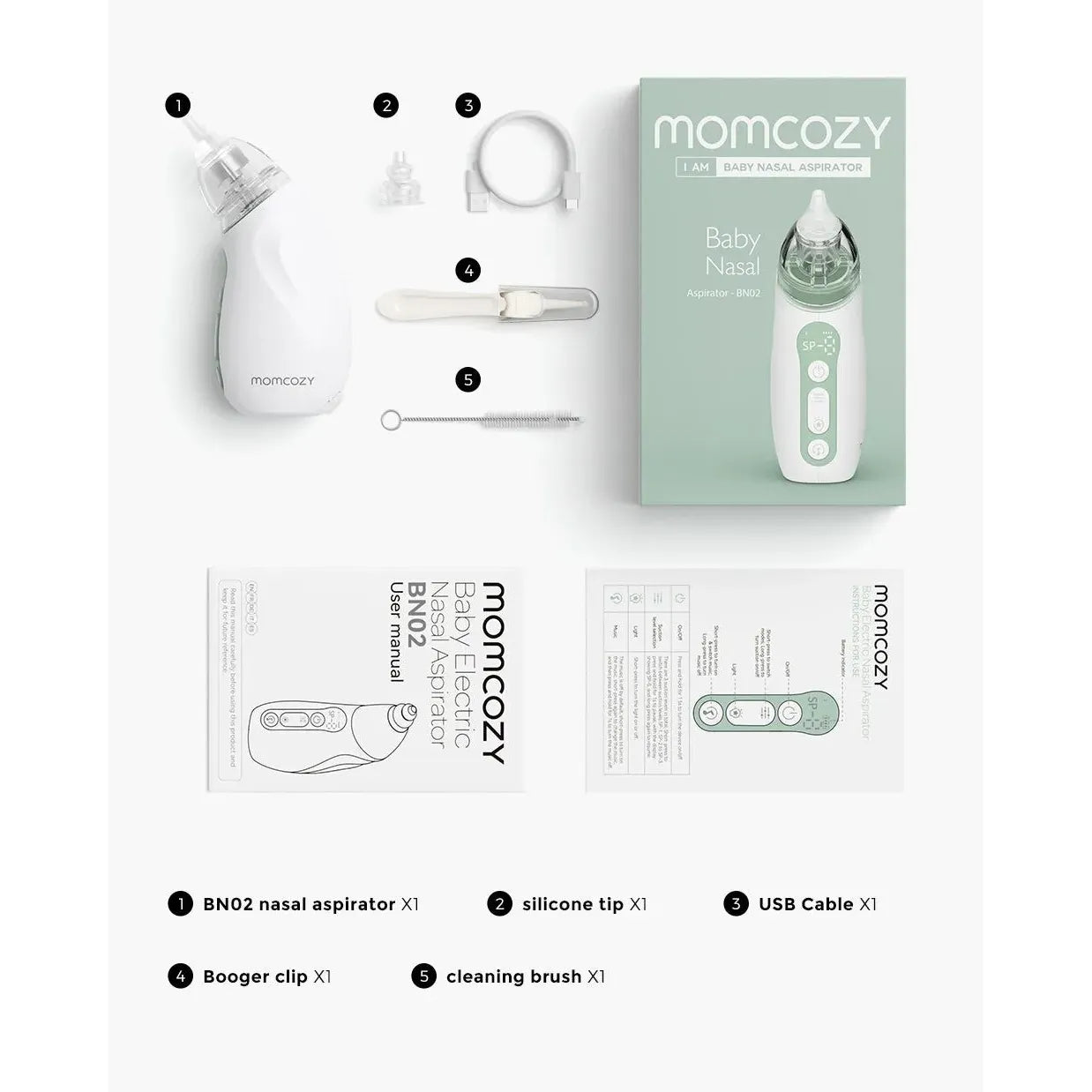 Momcozy - Baby Nasal Aspirator