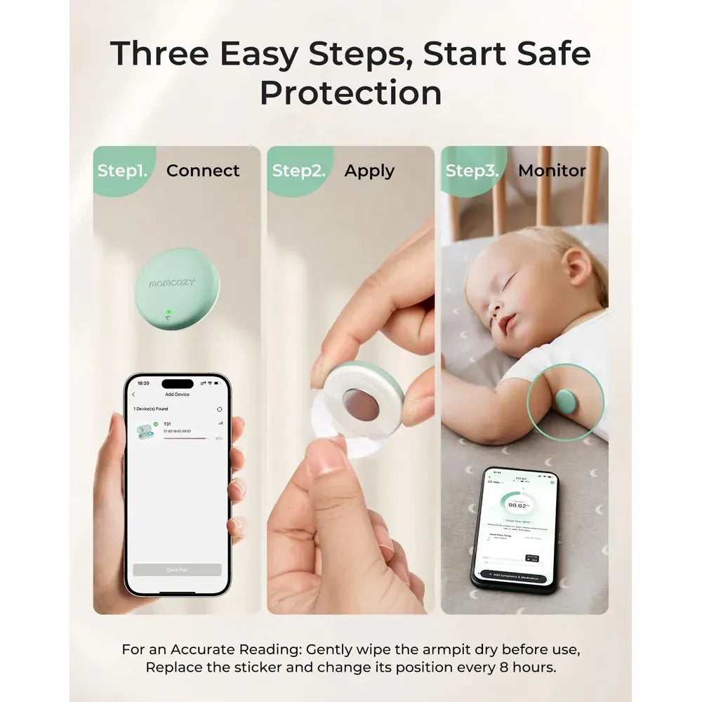 Momcozy - Smart Baby Thermometer & Real-Time App Monitoring