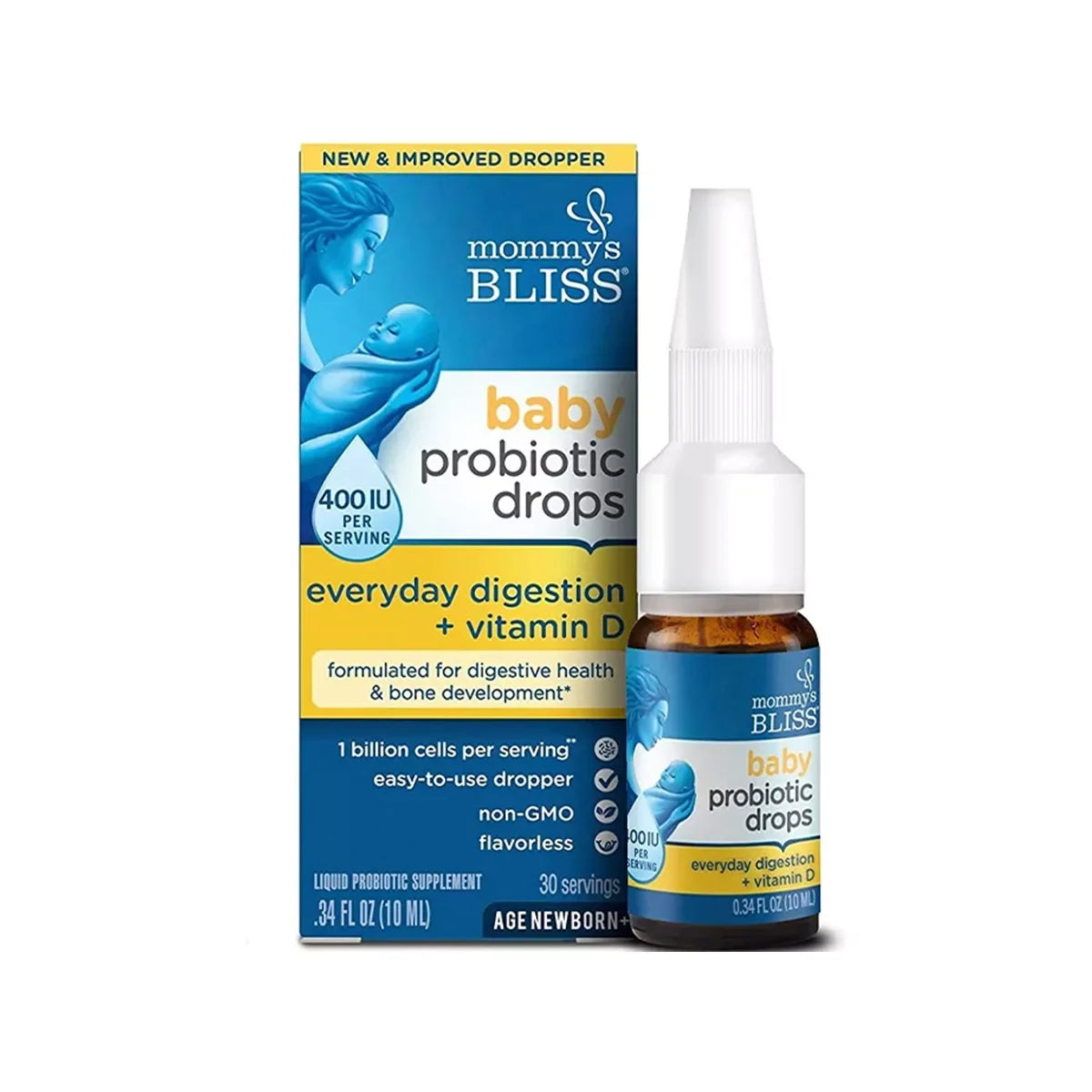Mommy's Bliss - Probiotic Drops + Vitamin D - GOLDFARMACI