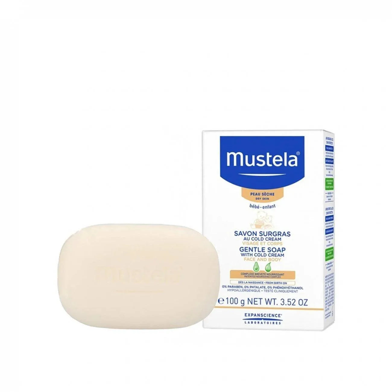 Mustela - Gentle Soap with Cold Cream and Beeswax - GOLDFARMACI