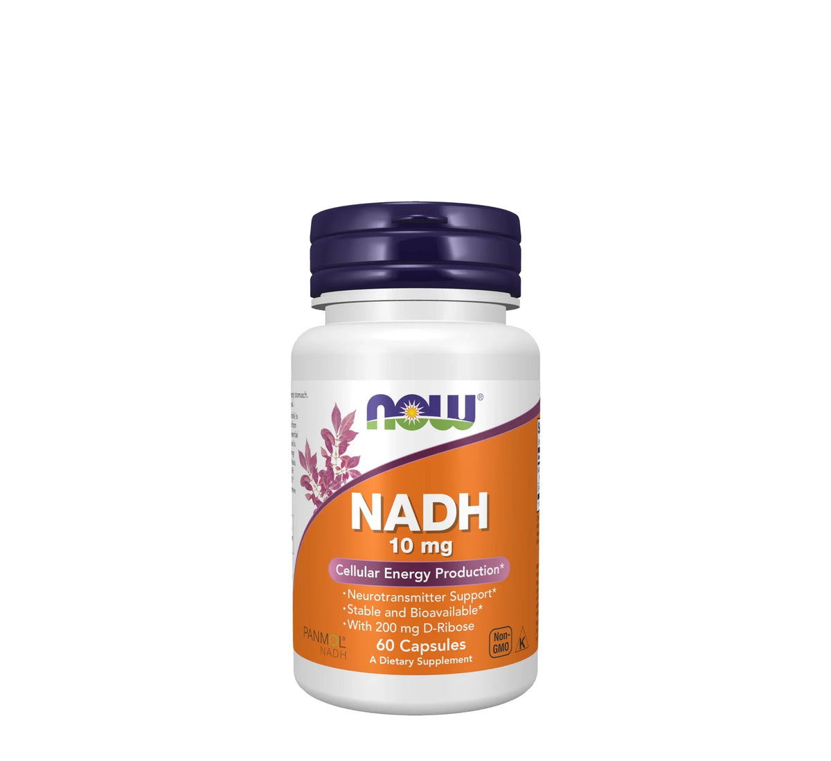 NOW NADH 10 mg with Ribose – 60 Veg Capsules