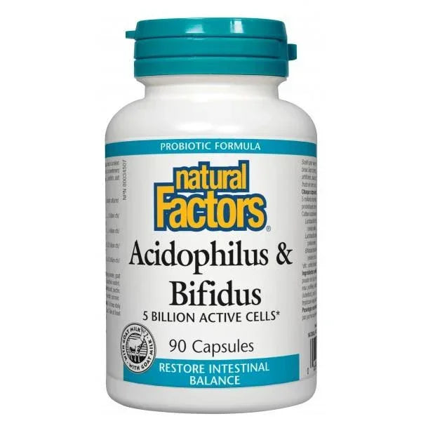 Natural Factors - Acidophilus & Bifidus (5 billion)