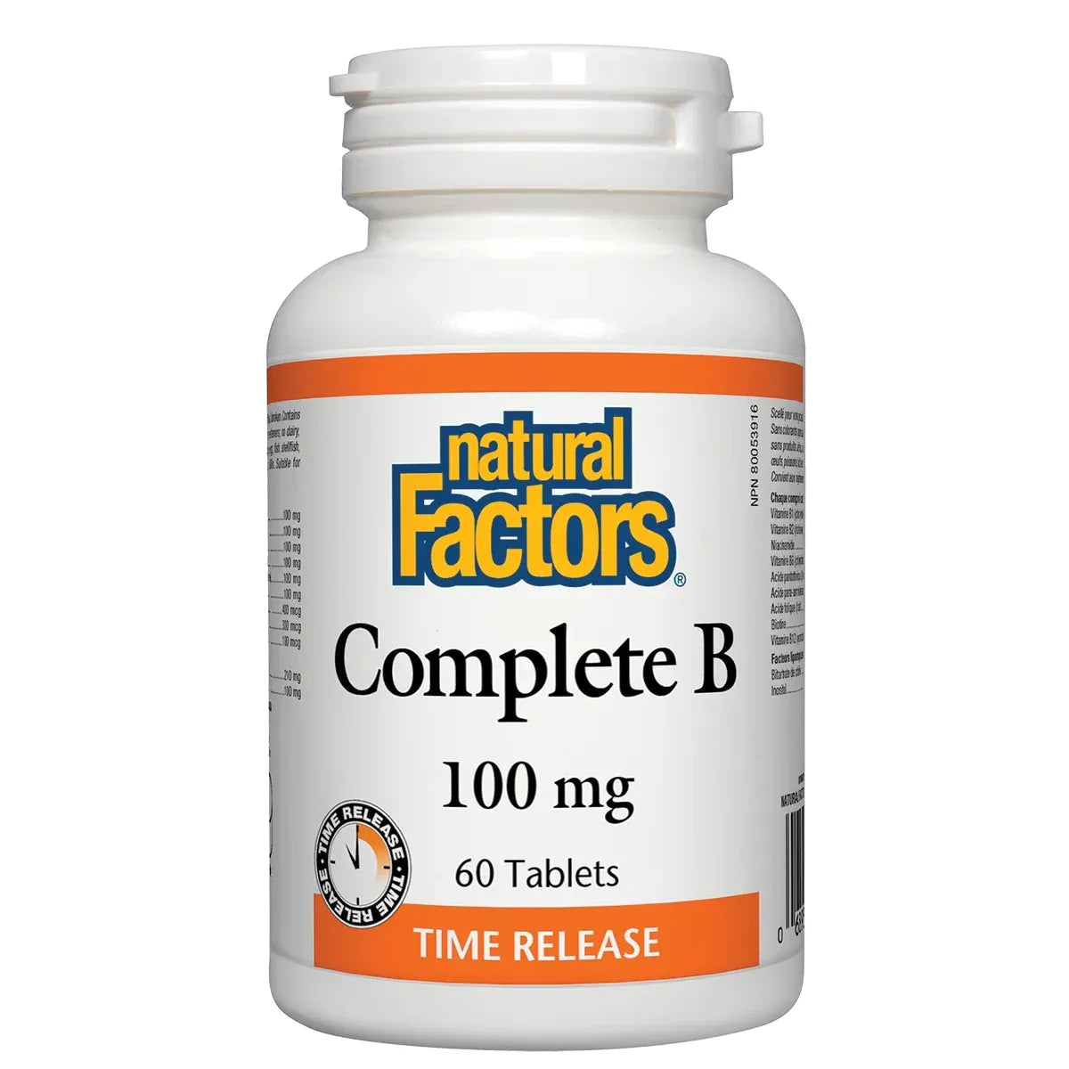 Natural Factors Complete B 100 mg 60 Tablets